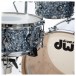 DW Design Series 22'' 5pc w/Snare , Silver Slate Marine - Snare Detail