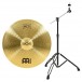 Meinl HCS 22'' Ride Cymbal & Gear4music Boom Arm Stand, Black