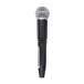 Shure GLXD24+/SM58 Digital Wireless Microphone System - SM58 Side, Battery Open