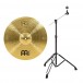 Meinl HCS 18'' Crash / Ride Cymbal & Gear4music Boom Arm Stand, Black