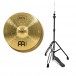 Meinl HCS 15'' Hi Hat Cymbals & Gear4music Stand, Black