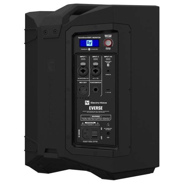 Electro-Voice Everse 8 Black - Back, Inputs
