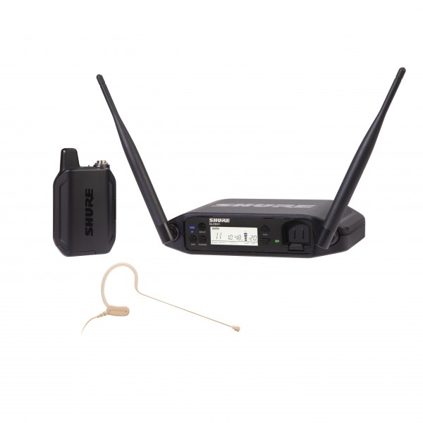 Shure GLXD14+/MX53 Digital Wireless Headset System - Full System