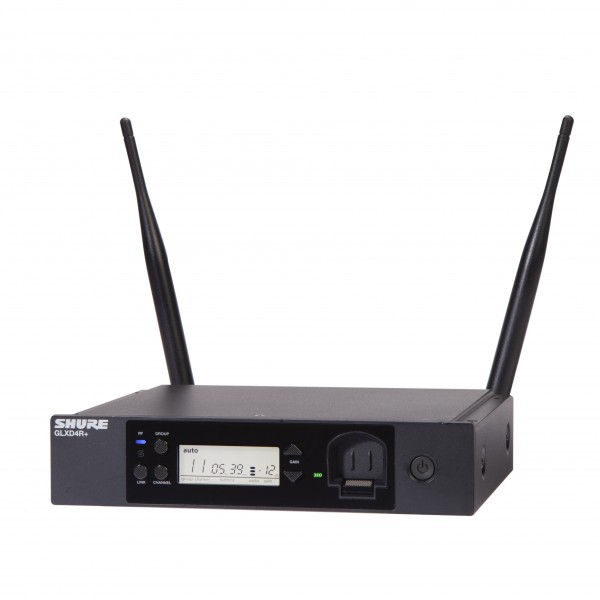 Shure GLXD24R+/B58 Digital Wireless Microphone System - GLXD4R+, Angled