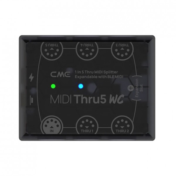Thru5 WC MIDI Thru/Splitter Box - Top