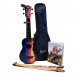 Flight TUS Elise Ecklund Travel Soprano Ukulele, Sunset (Pack)