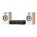 Marantz PM6007 Amp Black w/ B&W 606 S2 Anniversary Speakers, Oak