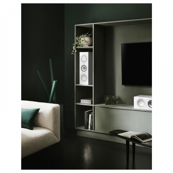 KEF R2 Meta Centre Speaker, White Gloss - Lifestyle 2