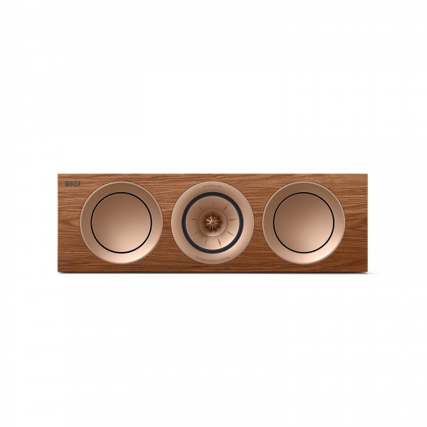 KEF R2 Meta Centre Speaker, Walnut - Front