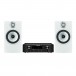 Marantz PM7000N, Black with B&W 606 S2 Anniversary Speakers, White