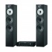 Marantz PM6007 Amp Black w/ B&W 603 S2 Anniversary Speakers, Black