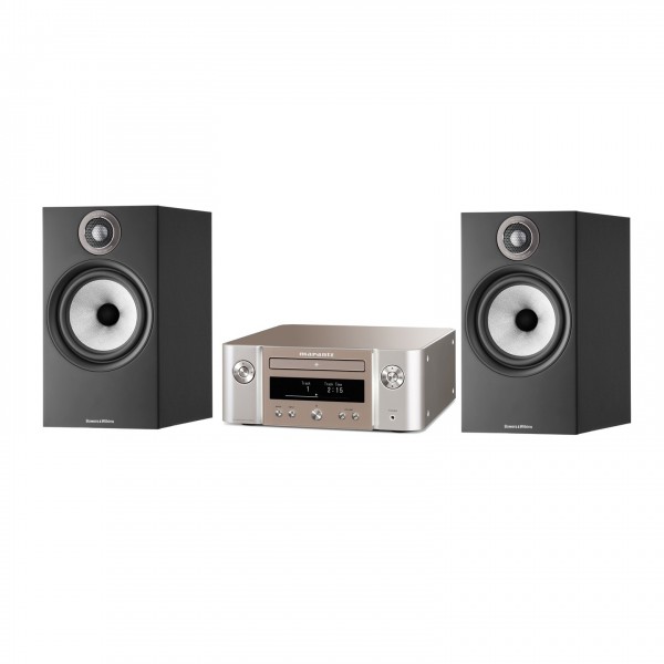 DISC Marantz Melody X M-CR612, Silver with 606 S2 Speakers Package