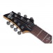 Schecter Demon-7 String Left Handed, Aged Black Satin headstock