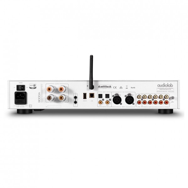 Audiolab 9000A Integrated Amplifier, silver - rear
