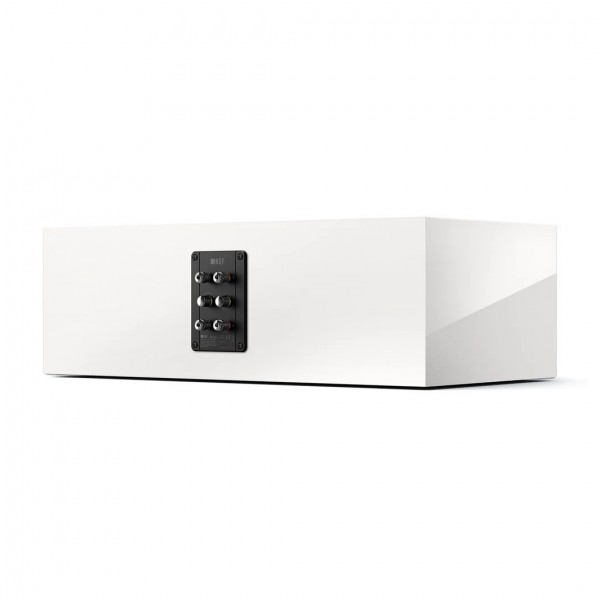 KEF R6 Meta Centre Speaker, White Gloss - Back