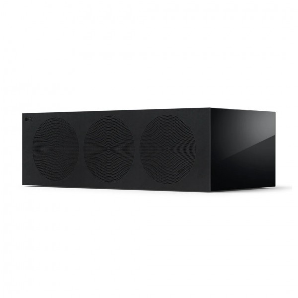 KEF R6 Meta Centre Speaker, Black Gloss - Grille