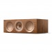 KEF R6 Meta Centre Speaker, Walnut - Side