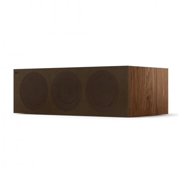 KEF R6 Meta Centre Speaker, Walnut - Grille 