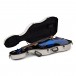 Bridge Draco Electric Cello, Black and Blue case open