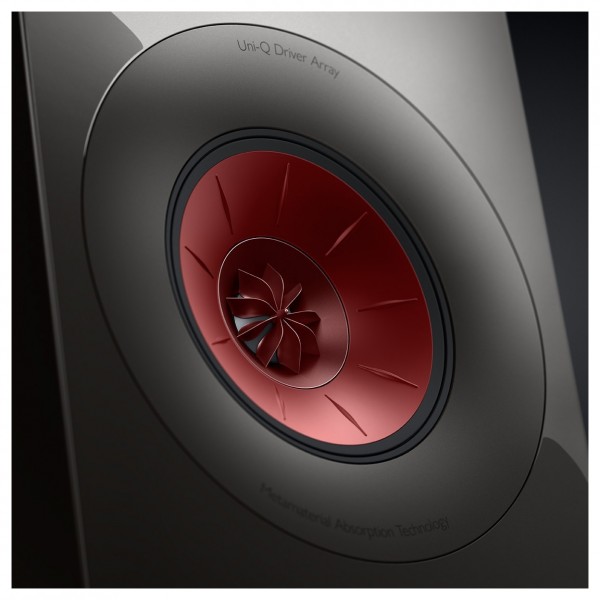 KEF R7 Meta Floorstanding Speakers (Pair), Titanium Gloss - driver detail