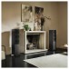 KEF R7 Meta Floorstanding Speakers (Pair), Titanium Gloss - lifestyle