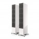 KEF R11 Meta Floostanding Speakers (Pair), White Gloss - with grilles