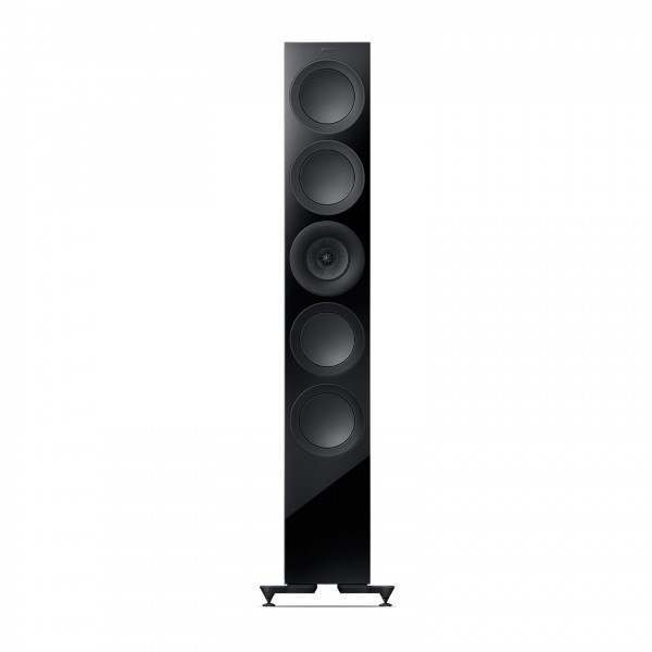 KEF R11 Meta Floostanding Speakers (Pair), Black Gloss - front