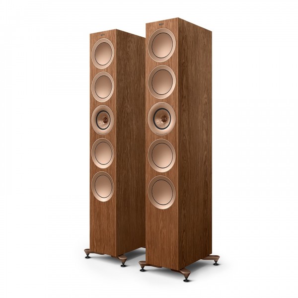 KEF R11 Meta Floostanding Speakers (Pair), Walnut