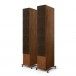 KEF R11 Meta Floostanding Speakers (Pair), Walnut - with grilles