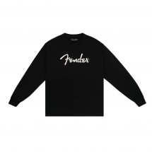 Fender Spaghetti Logo Long-Sleeve T-shirt, Black, M