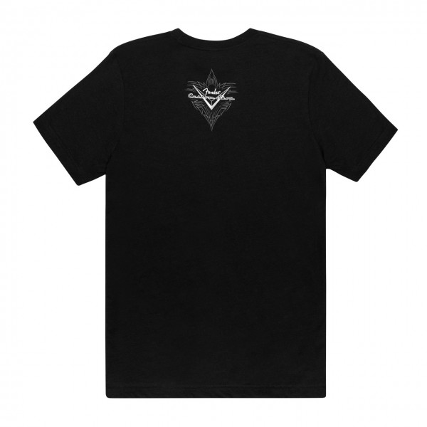 Fender Custom Shop Pinstripe T-Shirt, Black, L - Back