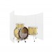 WHD Drum Screen, 5 Panel Clear Acrylic Shield, 122cm