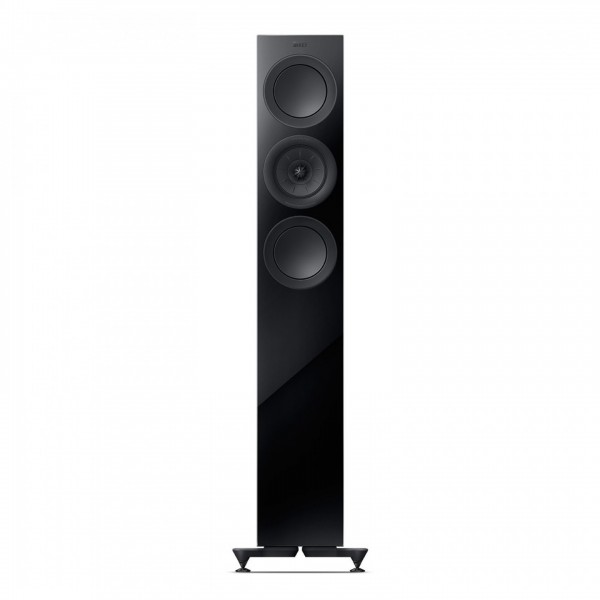 KEF R5 Meta Floostanding Speakers (Pair), Black Gloss Single View