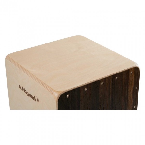 Schlagwerk Cajon 2inOne Dark Oak Soft Touch - Top