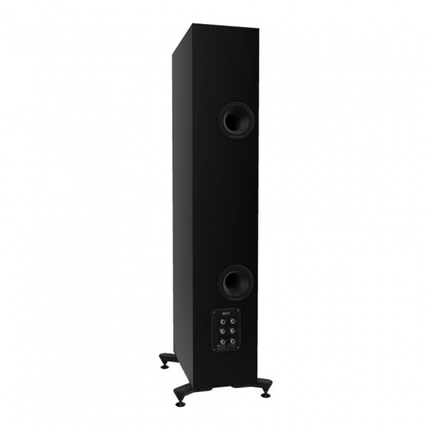 KEF R7 Meta Floorstanding Speakers (Pair), Black Gloss - rear
