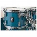 Sonor AQ1 20'' 5pc Drum Kit w/Hardware, Caribbean Blue - Rack Toms