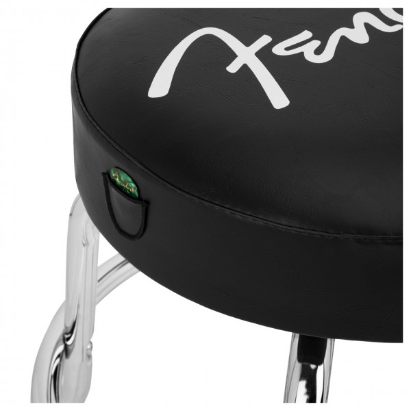 Fender Spaghetti Logo Pick Pouch Barstool Black/Chrome, 24" - Pick Pouch