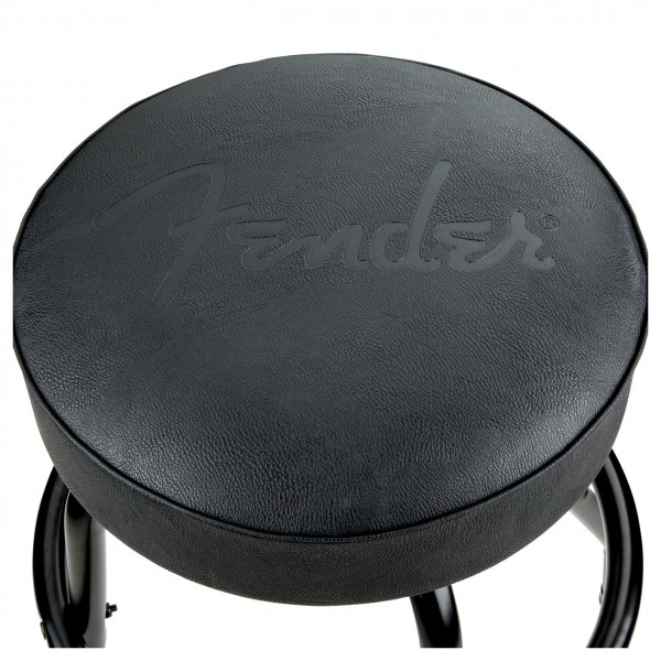 Fender Embossed Black Logo Barstool Black/Black, 30" - Seat