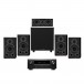 Denon AVR-X2800H & Diamond 5.1 Speaker Package, Black