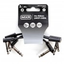 MXR TRS Ribbon Patch Cable 3 Pack, 3 Inch