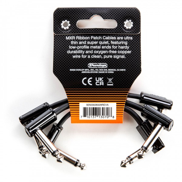 MXR Ribbon Patch Cable Pack - Rear Packaging