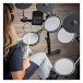 VISIONDRUM Compact Mesh Electronic Drum Kit, Stool & Headphones, Blue