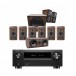 Denon AVC-X3800H, Black & Diamond 7.1.2 Speaker Package, Walnut