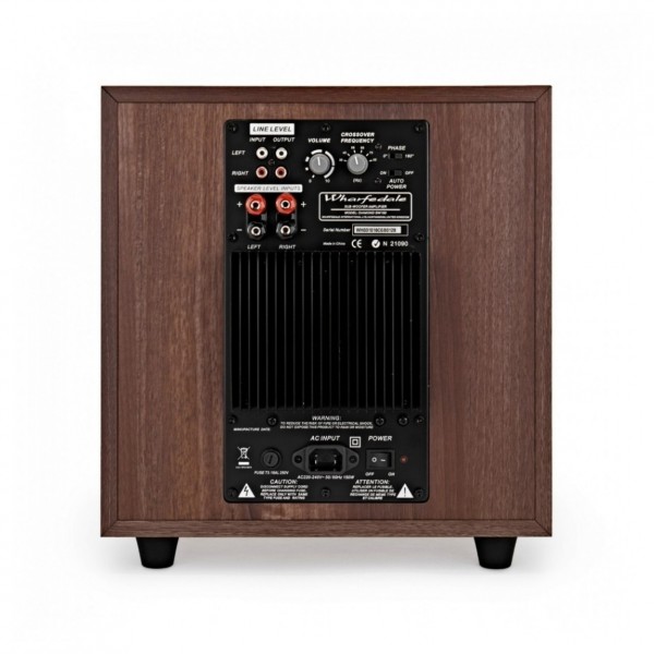 Denon AVC-X3800H, Black & Diamond 7.1.2 Speaker Package, Walnut - sub rear