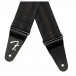Fender x Wrangler Denim Strap, Washed Black Stitch - Leather Ends