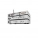 Audiolab 7000 Series Hifi Bundle, Silver - Angled, Rear