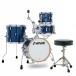 Sonor AQX 14'' Micro Shell Pack mit kostenlosem Drummer-Sitz, blau Ocean Sparkle