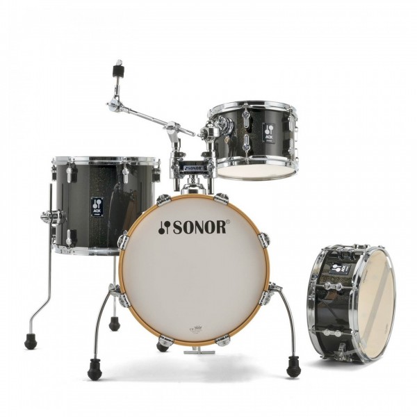 Sonor AQX 16'' Jungle Shell Pack, Black Midnight Sparkle