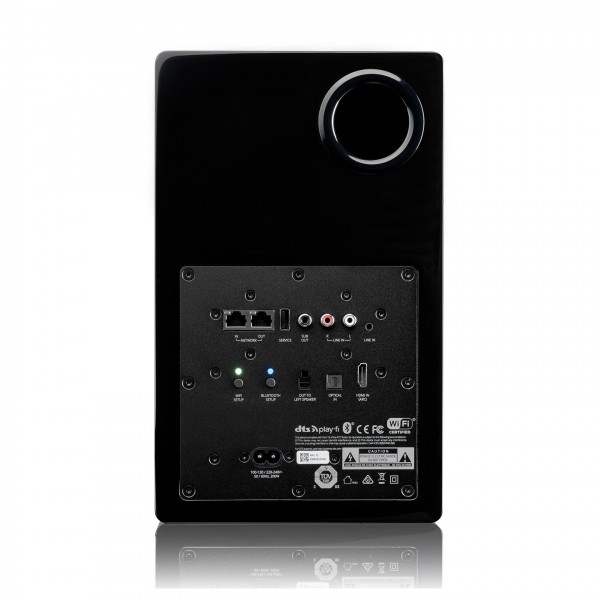 SVS Prime Wireless Pro Speaker (Pair), Black Gloss Back View