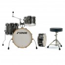 Sonor AQX 18'' Jazz Shell Pack w/Free Throne, Black Midnight Sparkle